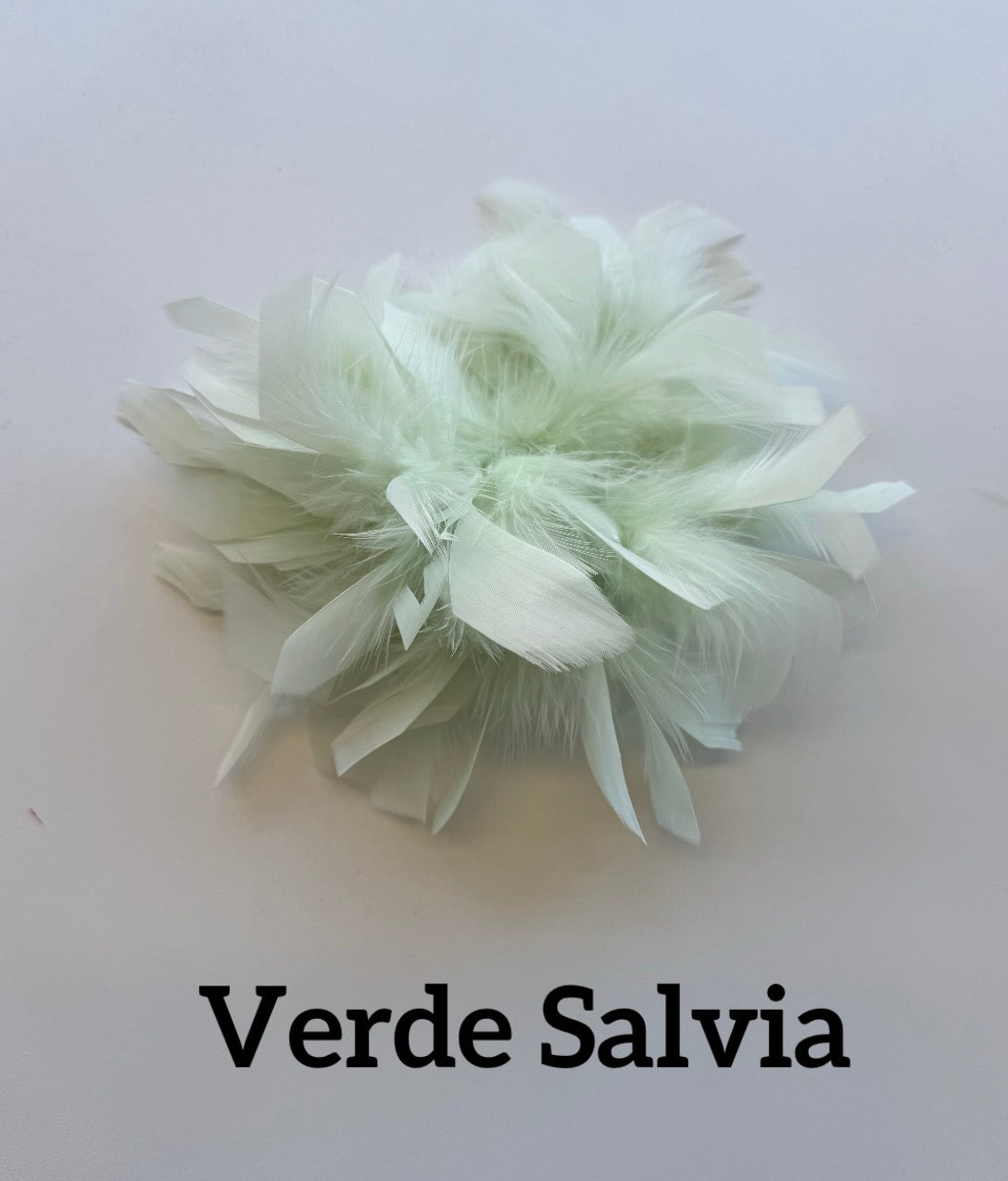 Large feather brooch