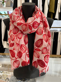 Gold leaf scarf