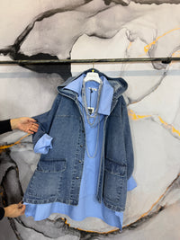 Giubbino di jeans Moka