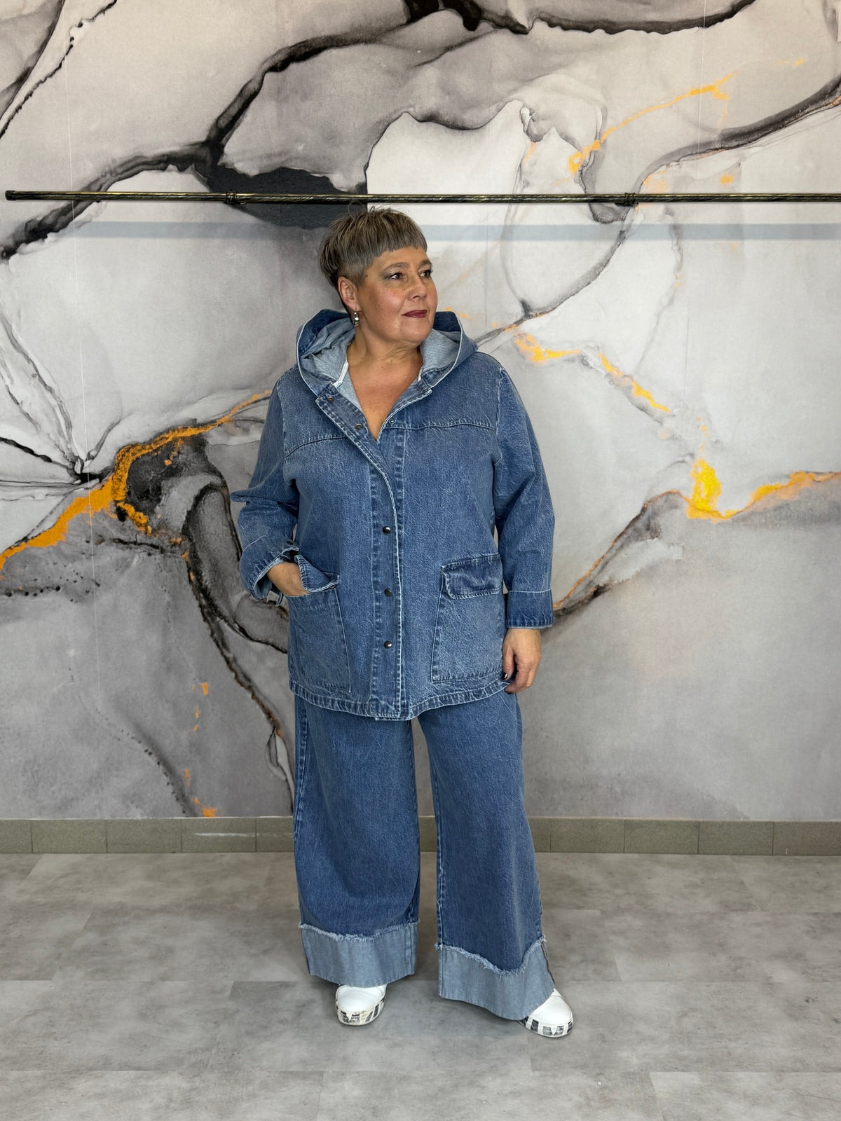 Giubbino di jeans Moka