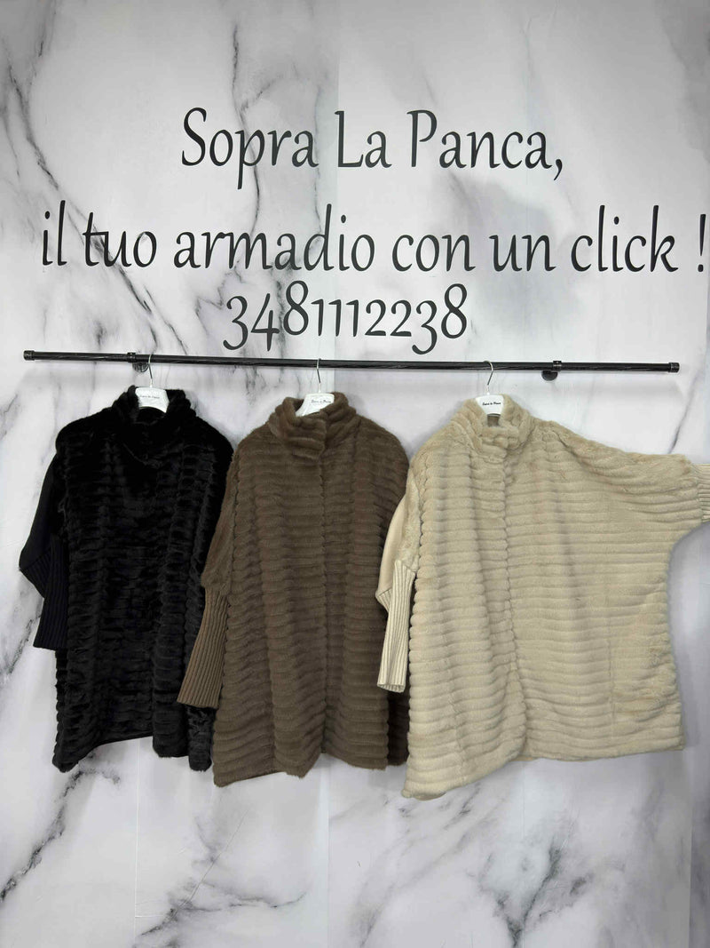 Giacca in ecopelliccia Tina