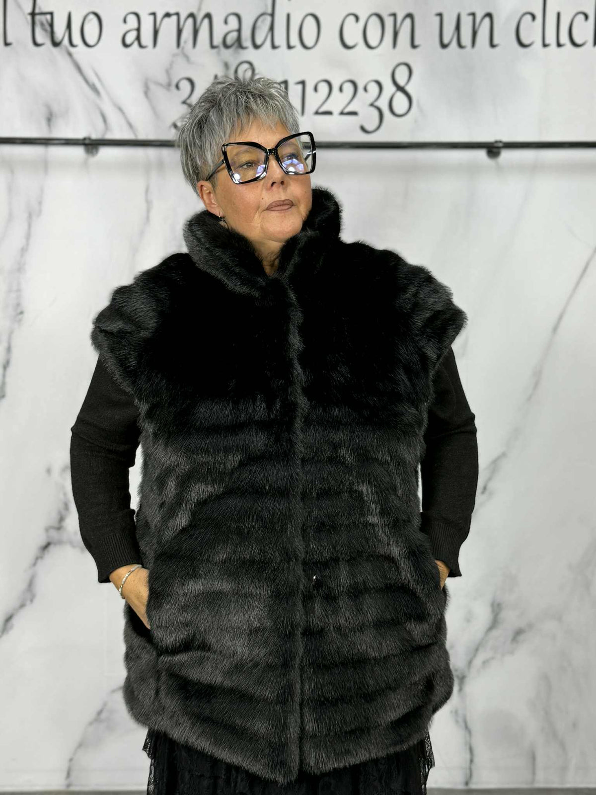 Gilet in ecopelliccia Mowgli, DI FLO E POI